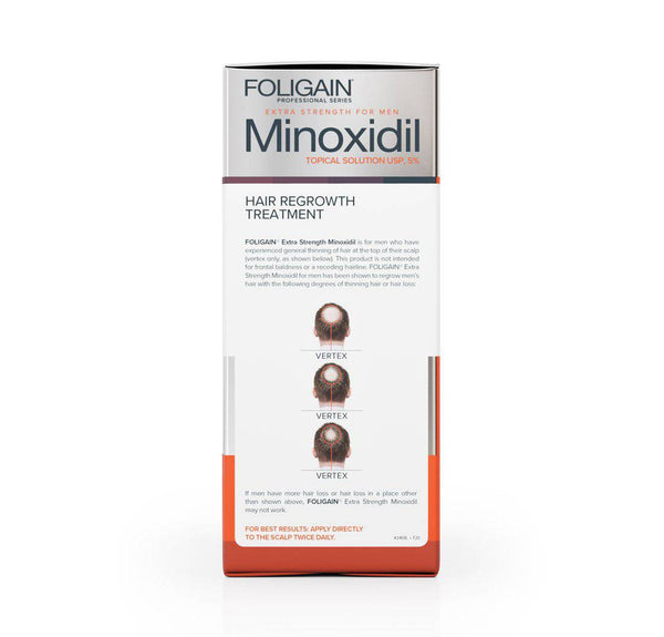 FOLIGAIN Minoxidil 5% Hair Regrowth Treatment For Men 12 Month Supply - FOLIGAIN